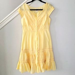Free People size 6 yellow dress